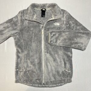 The North Face Osito Fleece Jacket Women's Size S Light Grey Zip Up